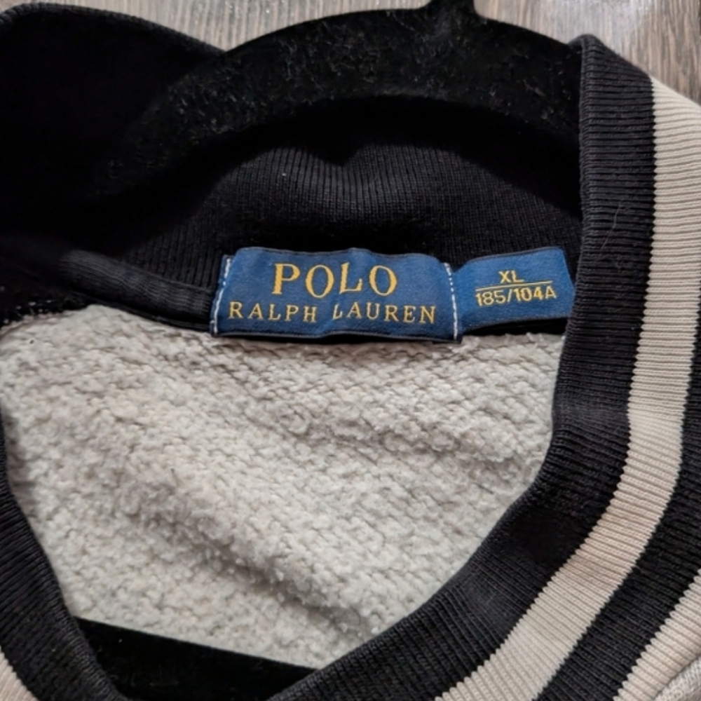 Polo by Ralph Lauren Men's Black and Gray Varsity Jacket XL - Picture 4 of 6